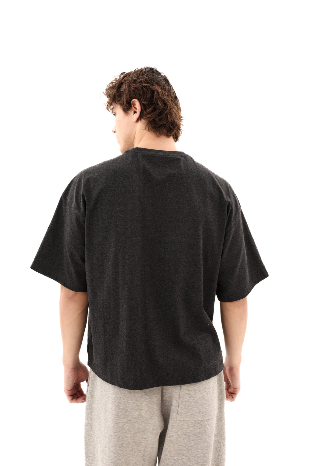 تي شيرت مؤلف بوكسي فيت V01 فحمي