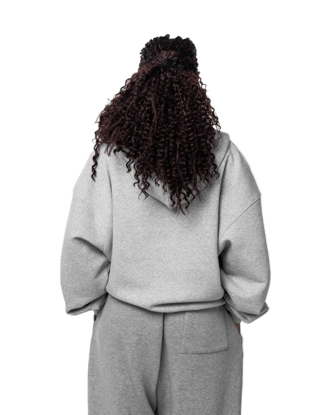 Author Boxy Zip-Up Hoodie | Grey